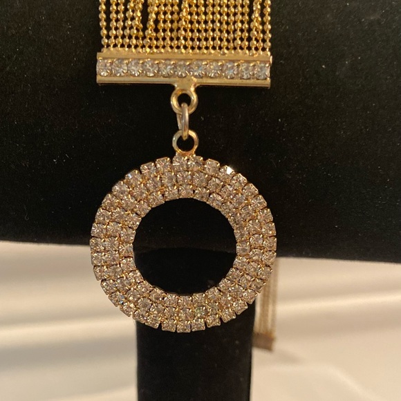 Rhinestone &Gold Bracelet - Picture 5 of 12